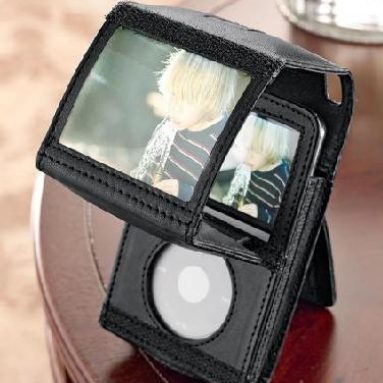 Video iPod Holder with Magnifier
