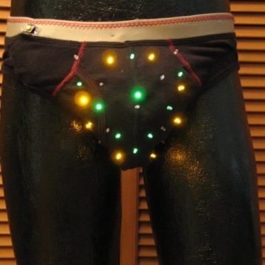 Underwear with signal lights