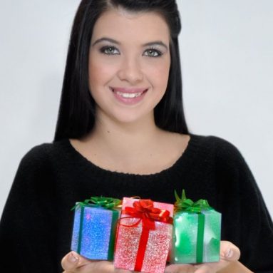 LED Light Up Gift Box Ornaments