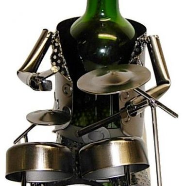 Wine Bottle Holder Drummer Character