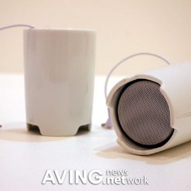Cup-shaped portable speaker