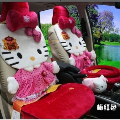 Hello Kitty Auto Car Front Rear Seat Cover Plush