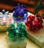 Fiber Optic Color-changing Plastic Christmas Bows