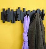 Sticks Wall-Mount Rack with Five Hooks