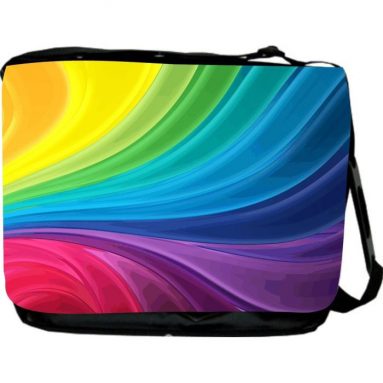 Cyber Monday: Rainbow Swirls Design Messenger Bag