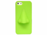 3D Nose Silicone Case Cover Skin for iPhone 5 Green