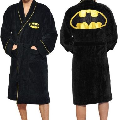 DC Comics Men’s Batman Fleece Bathrobe