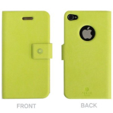 Italian Leather Flip Wallet iPhone 4S Case Cover