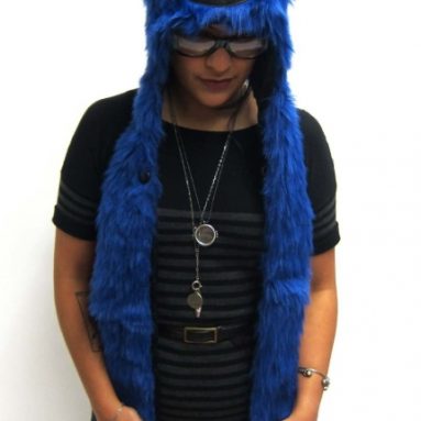 Blue Glo Snood Hat