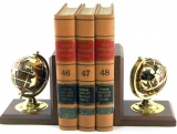 Gold Globe Bookends