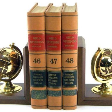 Gold Globe Bookends
