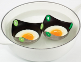 Fusionbrands 3-inch Silicone and Non-Stick Stainless Poach Pod Egg Poaching Tool