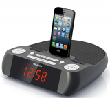Stereo Alarm Clock Speaker Docking Station for Apple iPhone 5,