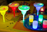 Set of 4 Glow Margarita Glasses