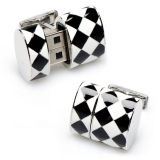 Diamond Oval USB Cufflinks (8GB)