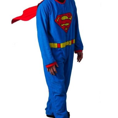 Superman Men’s Blue Union Suit with Cape