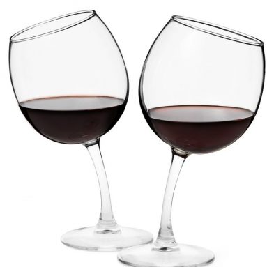 TIPSY WINE GLASSES