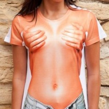 Real Hands Over Chest