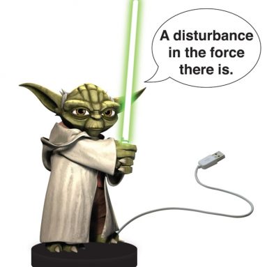 Star Wars Yoda USB Desk Protector Figure