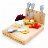 Picnic Time Asiago Folding Cheese Serving Set