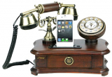 Retro Home Telephone with Charger for iPhone/iPod