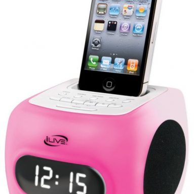 Color Changing Clock Radio with Dock for iPhone/iPod