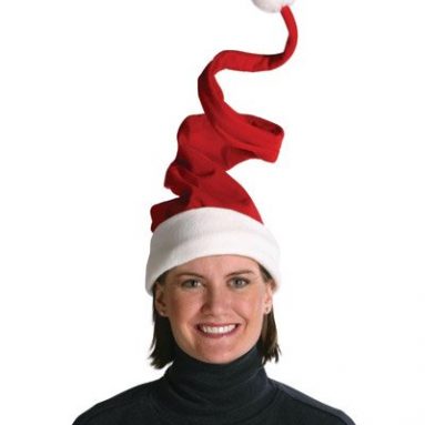 Deluxe Plush Wired Santa Hat