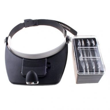 LED Head Lights Headlamp & Magnifying Glass Function
