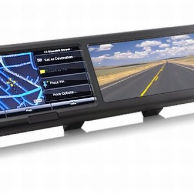 Bluetooth Rearview Mirror with Built-in GPS Navigation