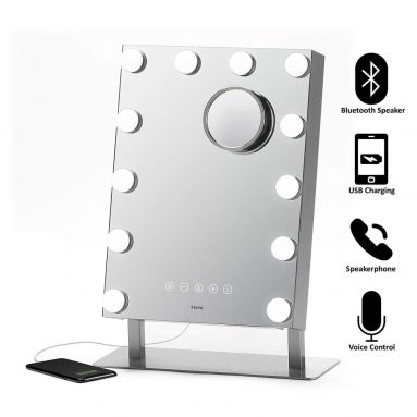 iHome Hollywood Vanity Mirror PRO with Built in Bluetooth