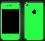 4S Glow in the Dark Green Full Body Skin