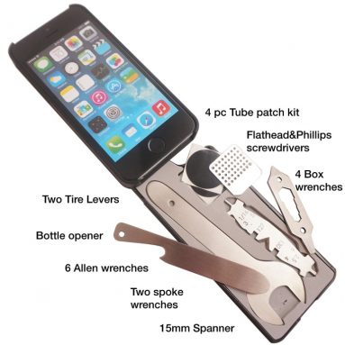 iPhone 5/5S Case with 18 Bike Tools Built-in