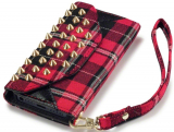 Trendy Studded Rock Chic Purse Style Wallet Case