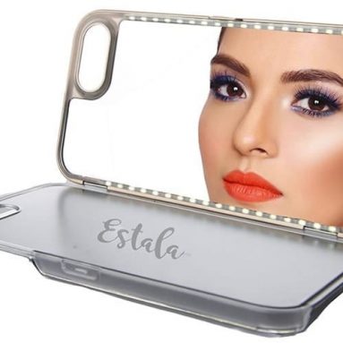 iPhone Case With LED Lights and Mirror
