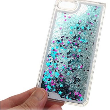 iPhone6 Aqua Sparkling Star Case