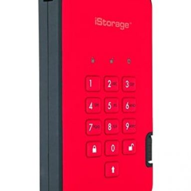 iStorage 5TB diskAshur2 USB 3.1 secure portable encrypted hard drive