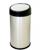 Sensor Touchless Trash Can Stainless Steel Round Extra-Wide Opening iTouchless