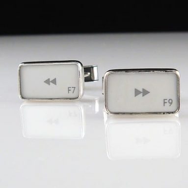 Rewind and Fast Forward Symbol Key – Cufflinks
