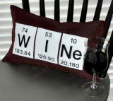 Periodic Table Wine Pillow