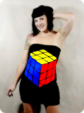 Rubik’s Cube 3-D Tube Dress