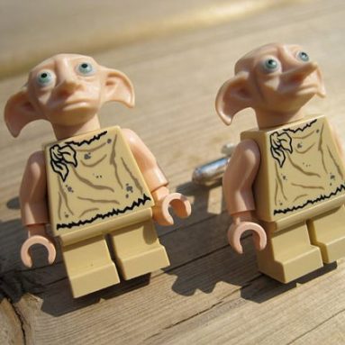 Dobby Lego cufflinks