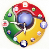 Google Icon Wall Clock