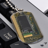 Dog Tag with RAM Memory Chip