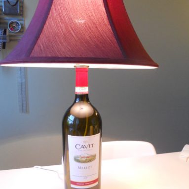Wine Bottle Table Lamp