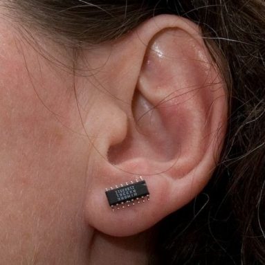 Recycled/Upcycled Computer Chip Earrings