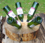 Rustic Pine Wine Rack