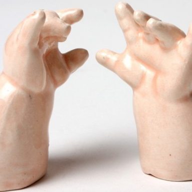 Baby Hands Ceramic Salt and Pepper Shakers