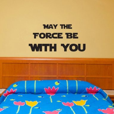 Wall Decal “May The Force Be With You”