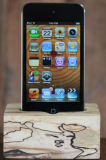 Wood ipod docking station