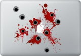 Bloody Bullet Holes 3M Decal